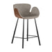 Sunpan Waldo Counter Stool - November Grey / Cinnamon Brown