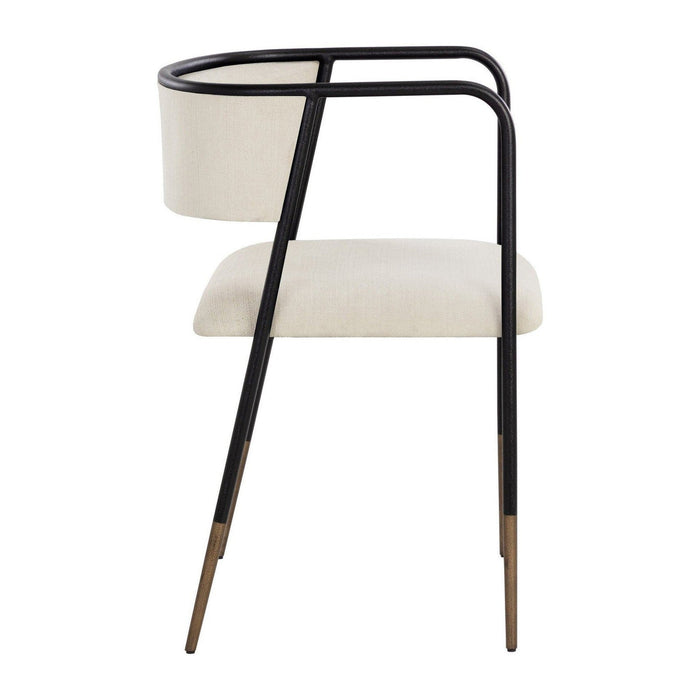 Sunpan Brenan Dining Armchair - Zenith Alabaster