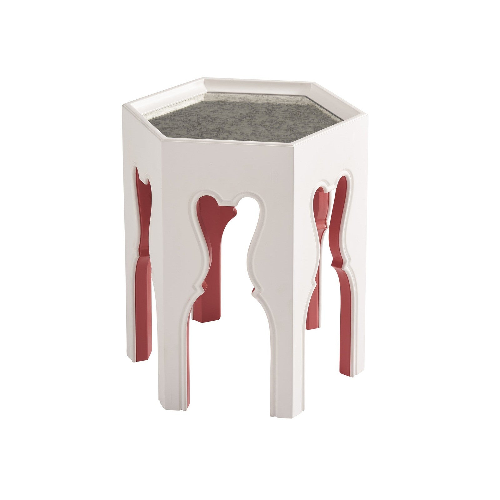 Barclay Butera Villa Blanca Bilbao Hexagonal End Table