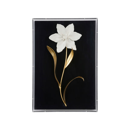 Chelsea House Porcelain Flower Black Artwork