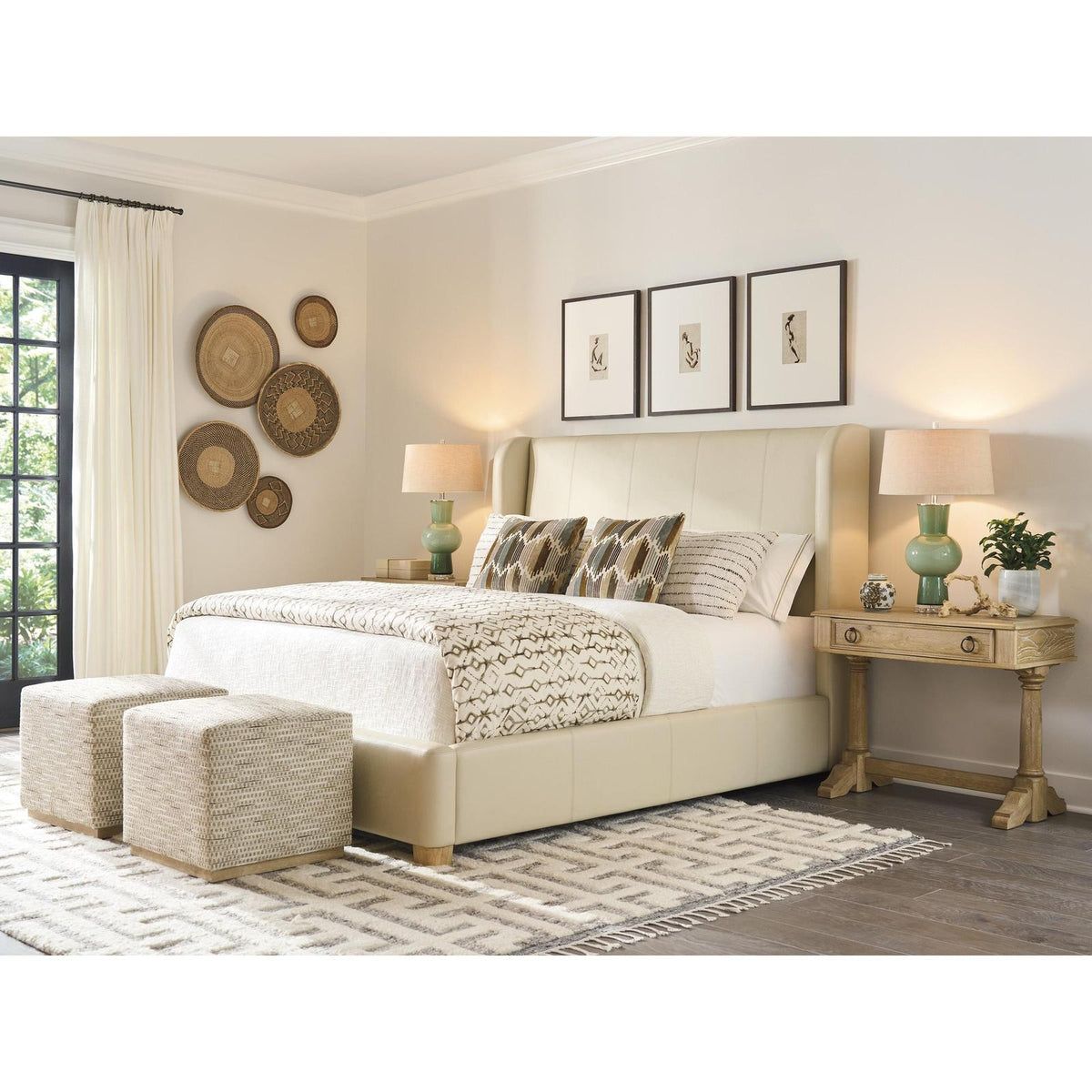 Barclay Butera Montecito Summerland Leather Bed