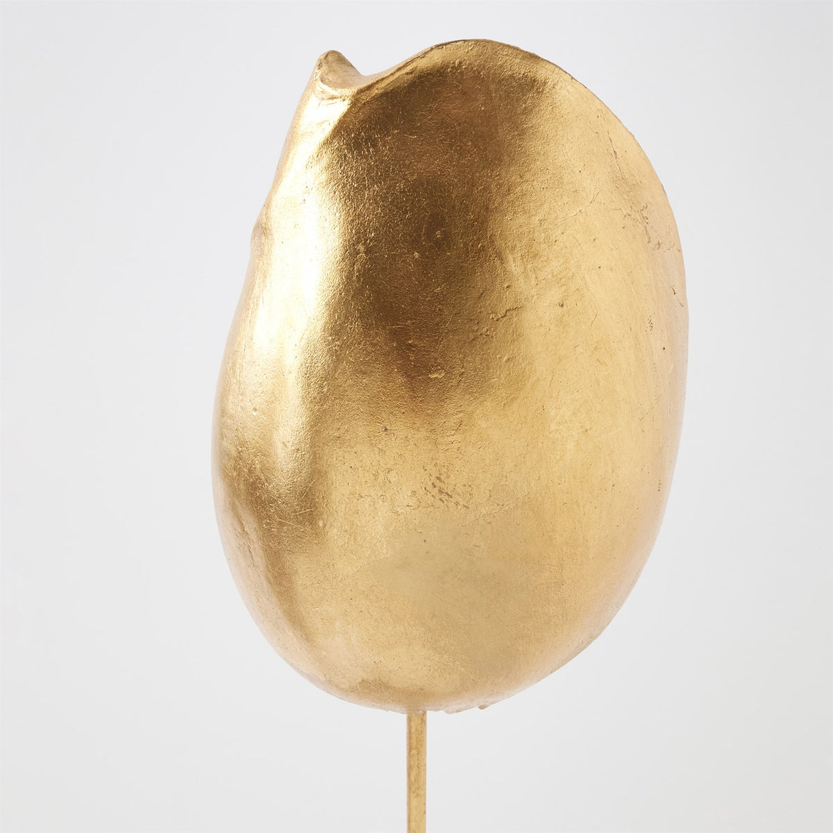 Global Views Gold Leaf Shells on Marble Miter