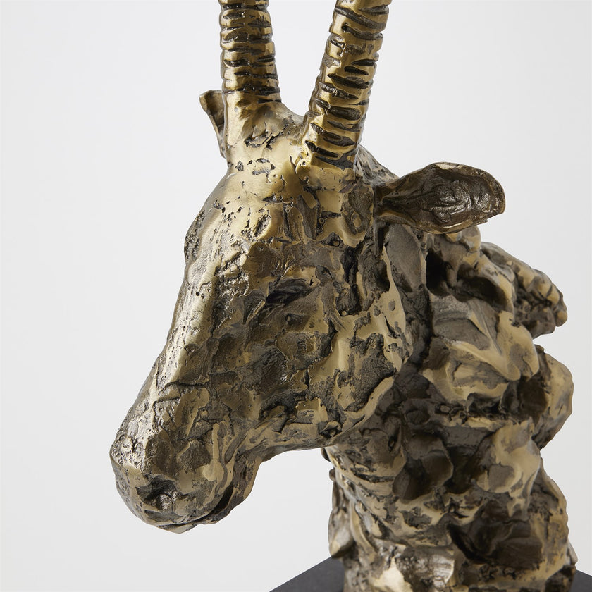 Global Views Bronze Textured Antelope