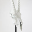 Global Views Matte White Gemsbok Skull Sculpture