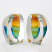 Global Views Blue Split Vase Bookend