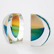 Global Views Blue Split Vase Bookend