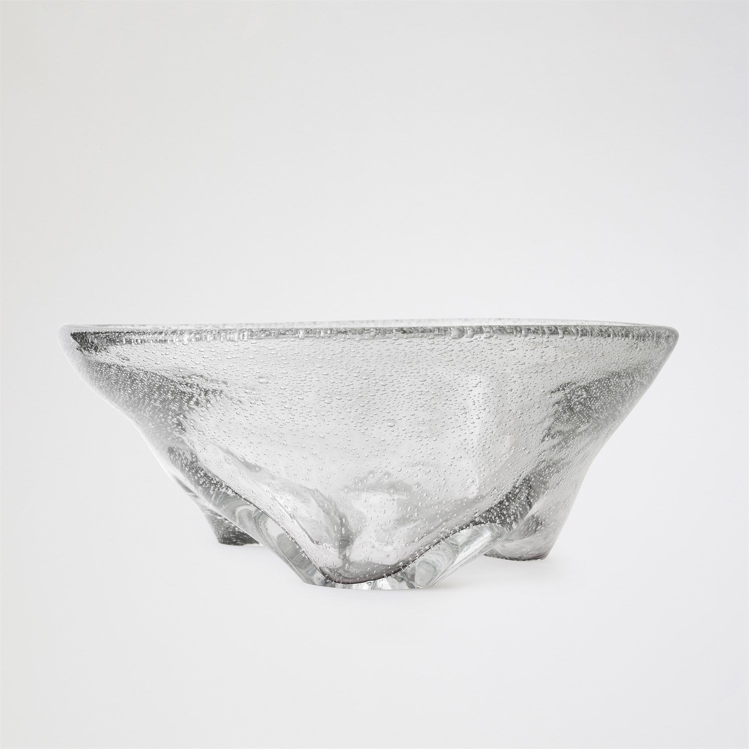 Global Views Gray Triad Footed Bowl