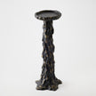 Global Views Black Melting Pillar Candle Holder