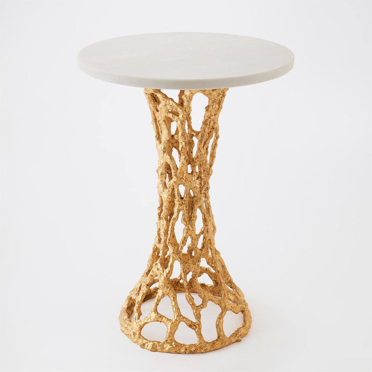 Global Views Perforated Side Table
