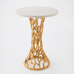 Global Views Perforated Side Table