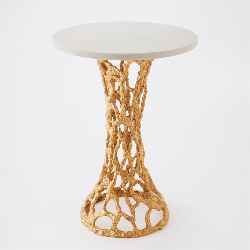 Global Views Perforated Side Table