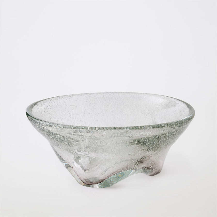 Global Views Gray Triad Footed Bowl