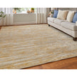 Feizy Eastfield 69FQF Modern Abstract in Yellow/Ivory/Gold