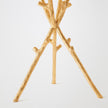 Global Views Gold Leaf Coral Tripod Table