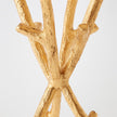 Global Views Gold Leaf Coral Tripod Table