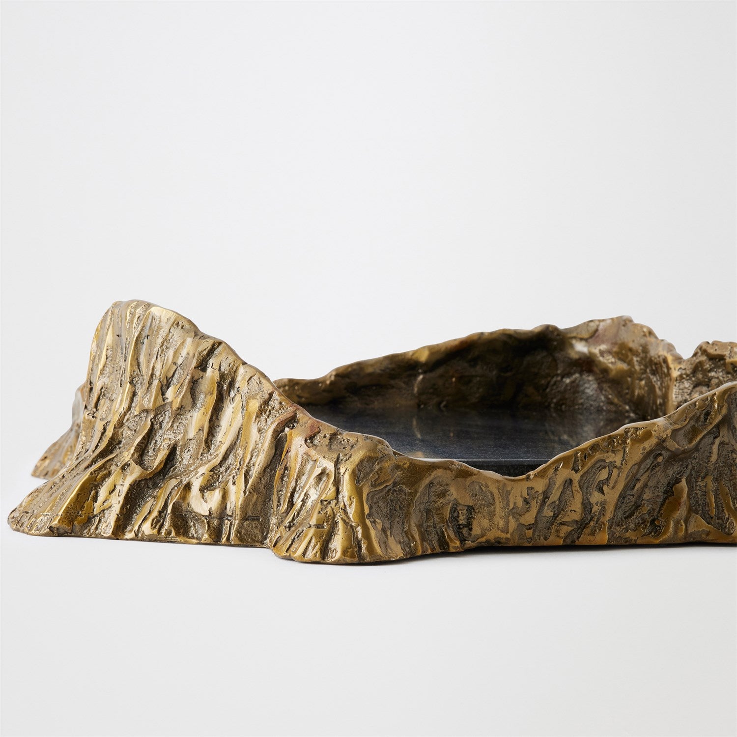 Global Views Brass Black Sequoia Tray