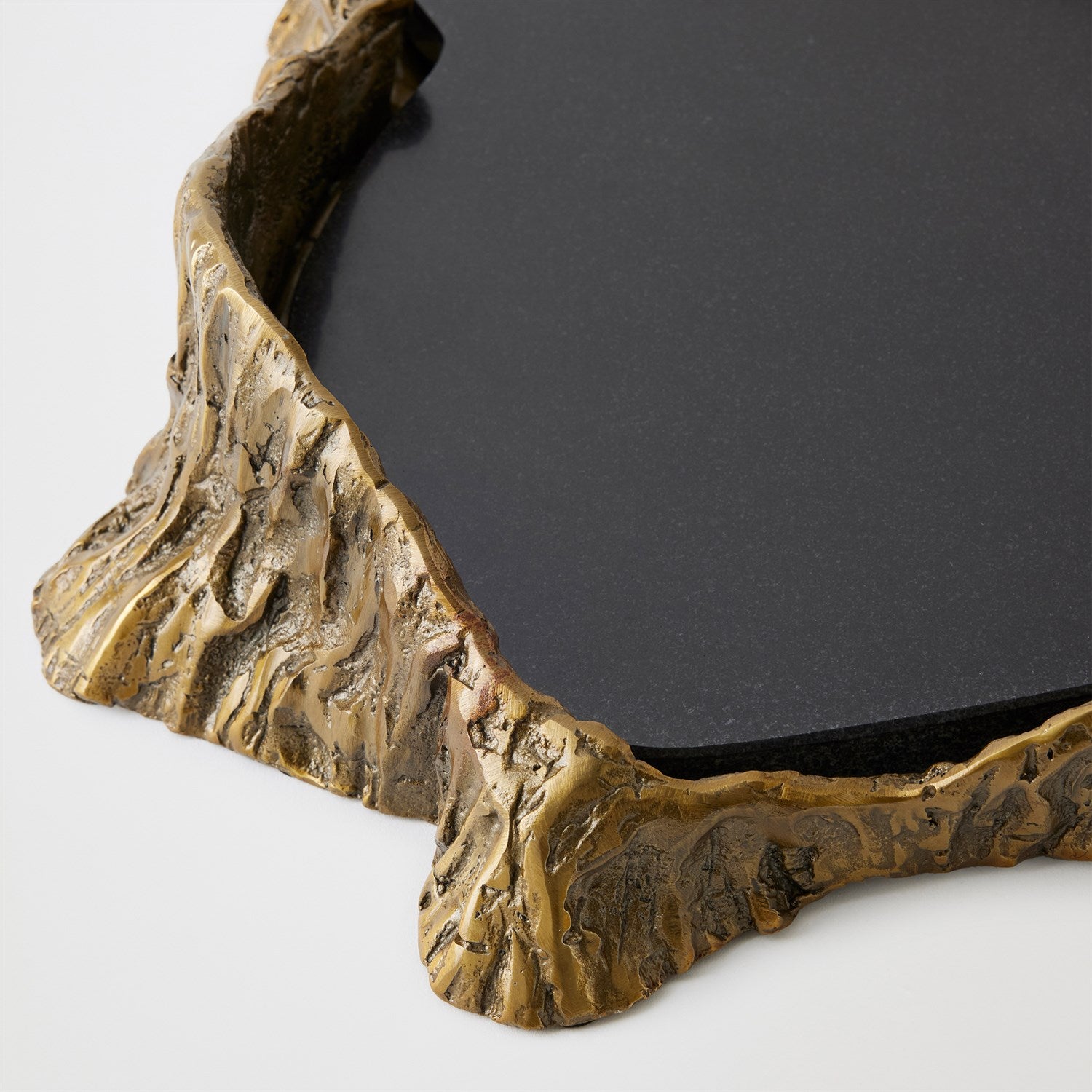 Global Views Brass Black Sequoia Tray