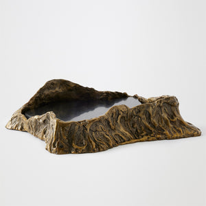 Global Views Brass Black Sequoia Tray