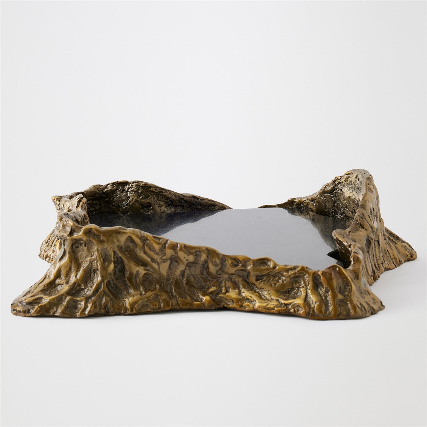 Global Views Brass Black Sequoia Tray