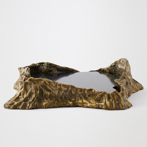 Global Views Brass Black Sequoia Tray