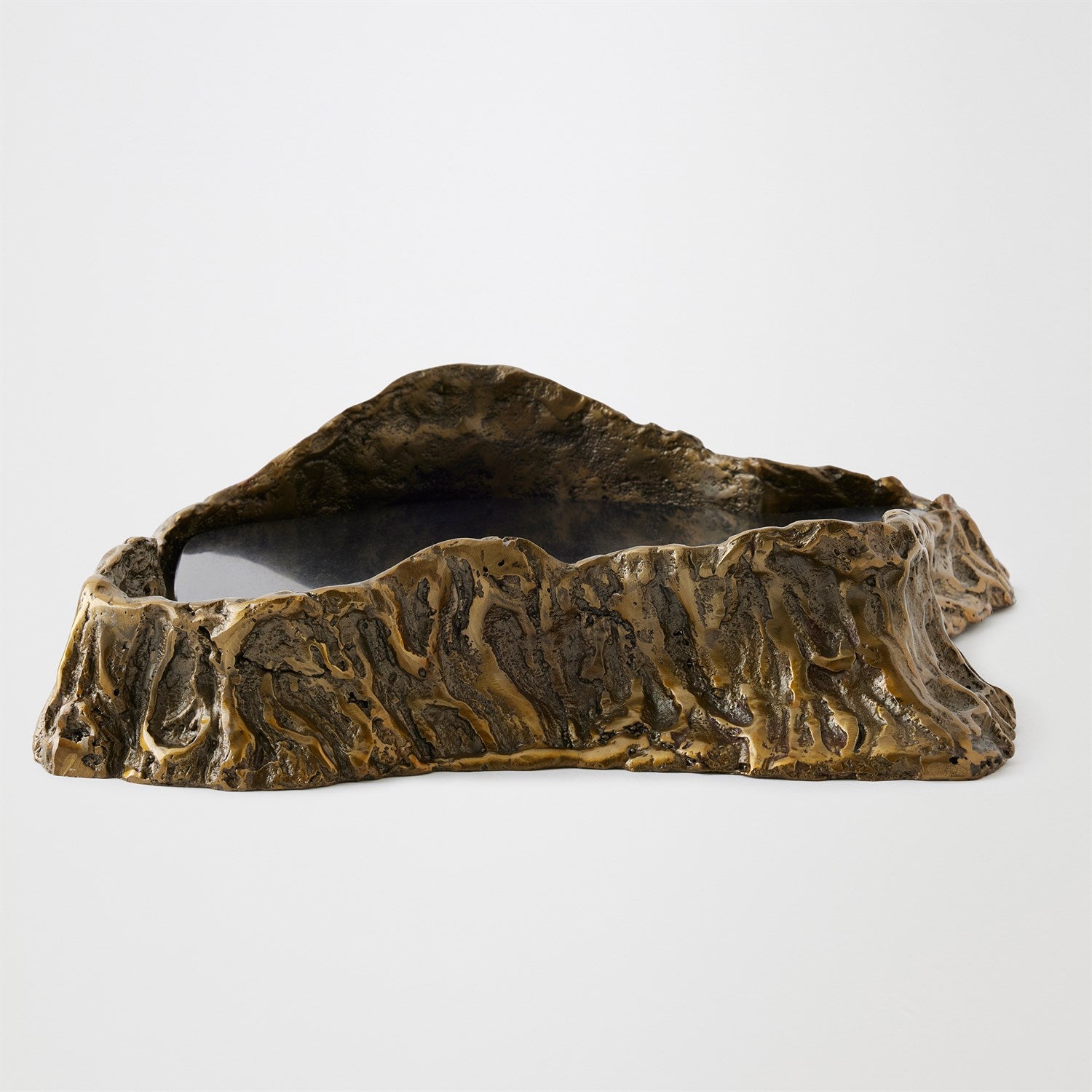 Global Views Brass Black Sequoia Tray