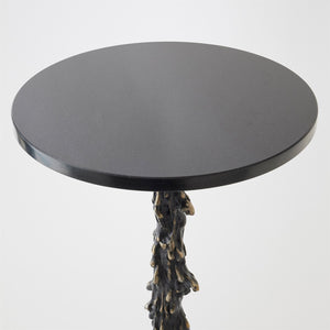 Global Views Black Melting Side Table