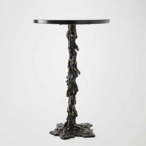 Global Views Black Melting Side Table