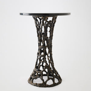 Global Views Perforated Side Table