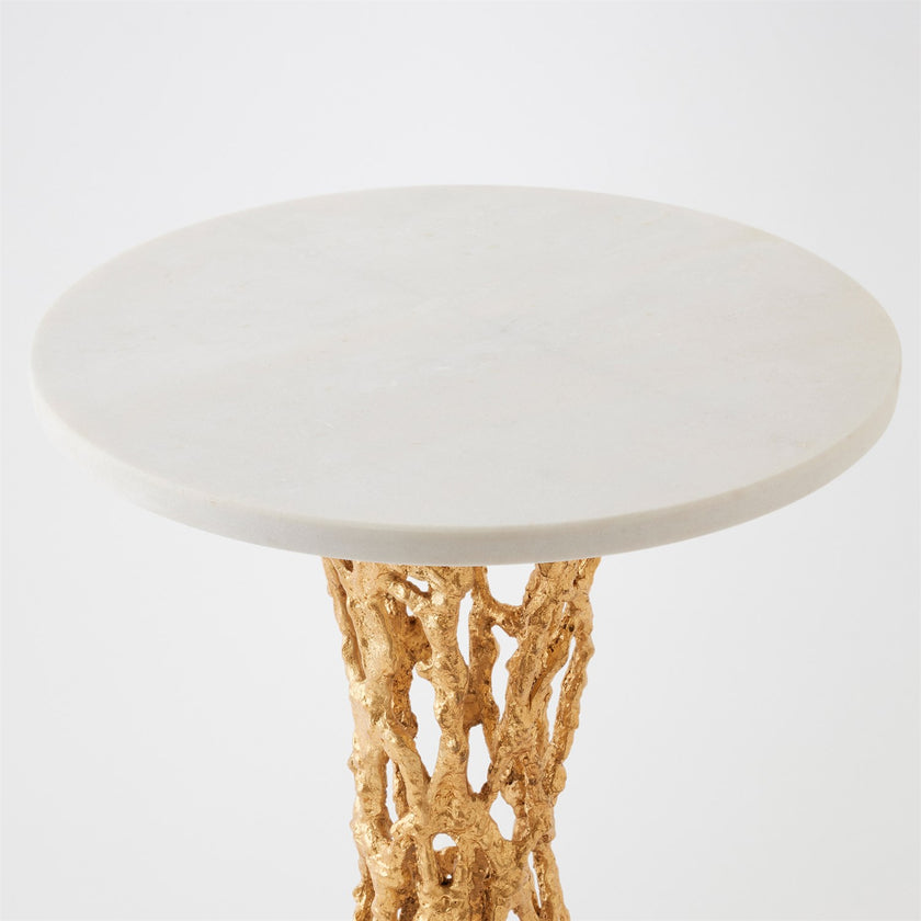 Global Views Perforated Side Table