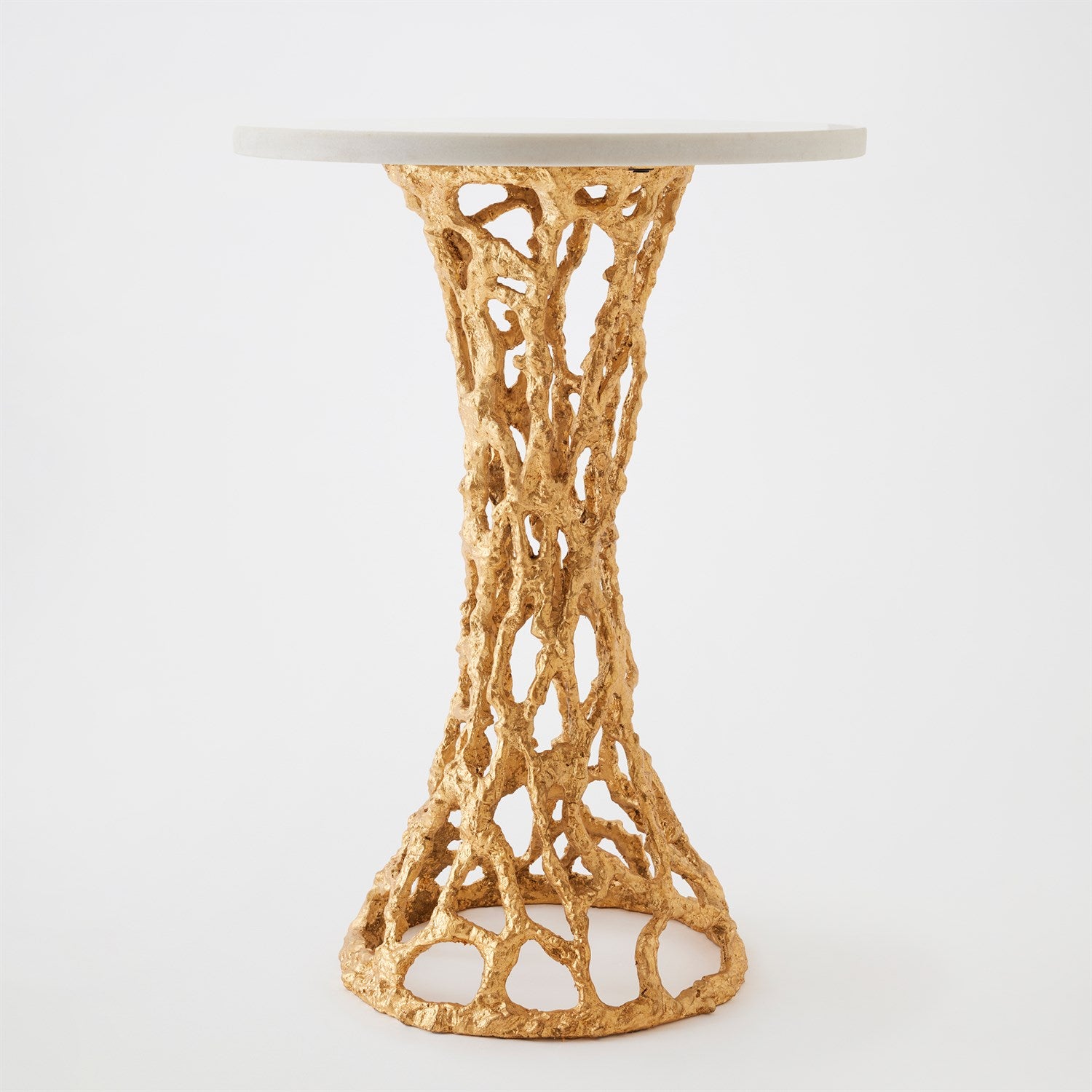 Global Views Perforated Side Table