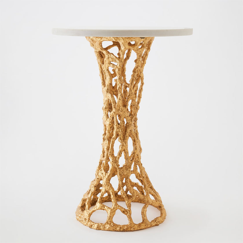 Global Views Perforated Side Table