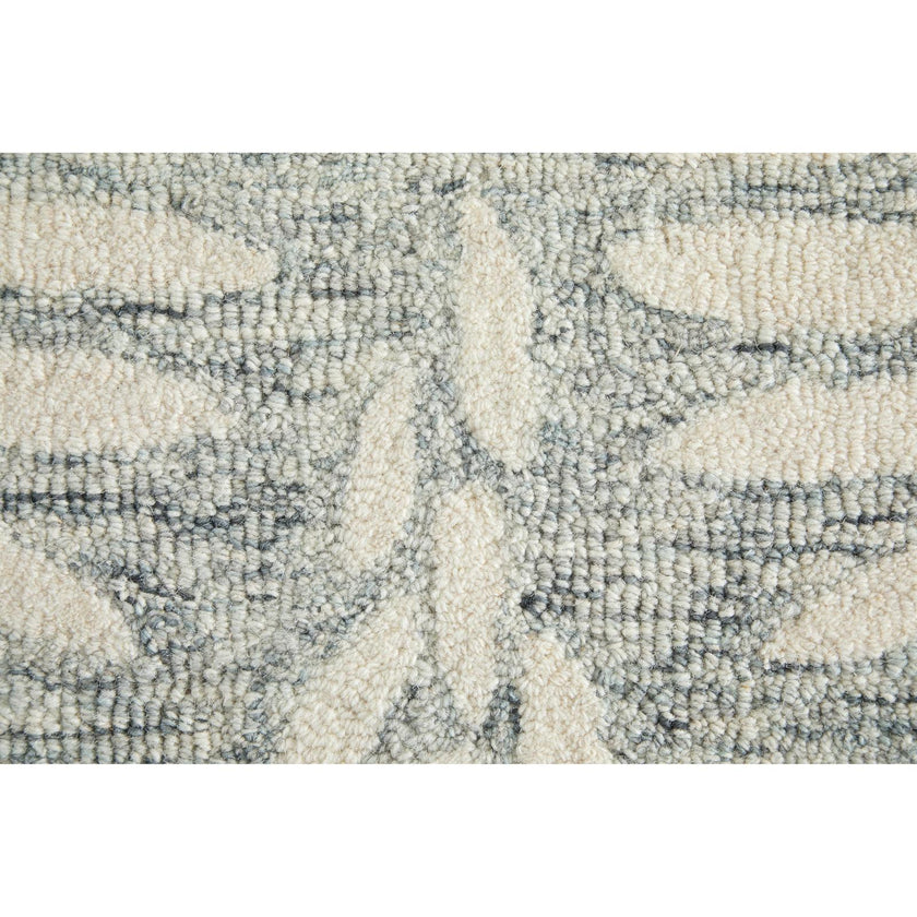 Feizy Wallace 8A38F Modern Floral & Botanical Rug in Gray/Ivory