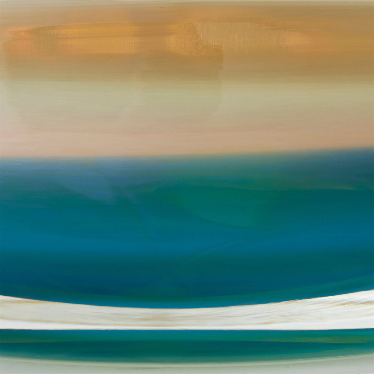 Global Views Blue Thick Cylinder Bowl
