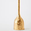 Global Views Gold Leaf Forged Pillar Candle Holder