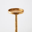 Global Views Gold Leaf Forged Pillar Candle Holder