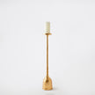 Global Views Gold Leaf Forged Pillar Candle Holder