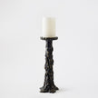 Global Views Black Melting Pillar Candle Holder