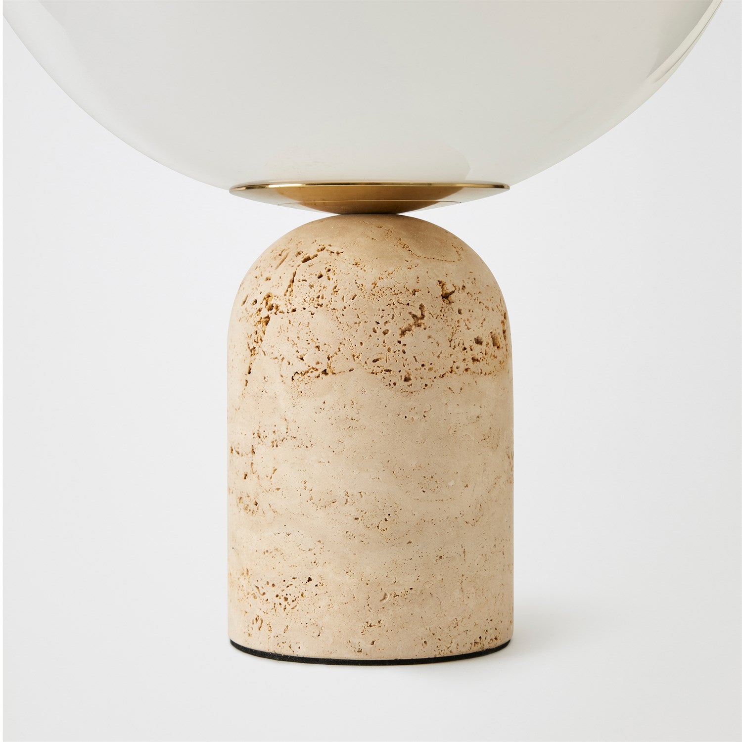 Global Views Travertine Orb Table Lamp