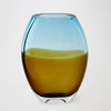 Global Views Topaz Blue Oval Vase