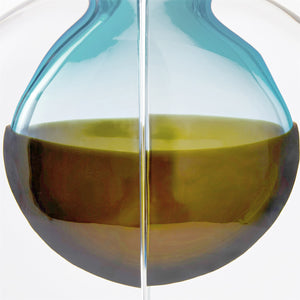 Global Views Blue Split Vase Bookend