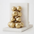 Global Views Sphere Bookends-Brass