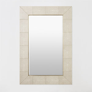 Global Views Ivory Shagreen Manta Mirror
