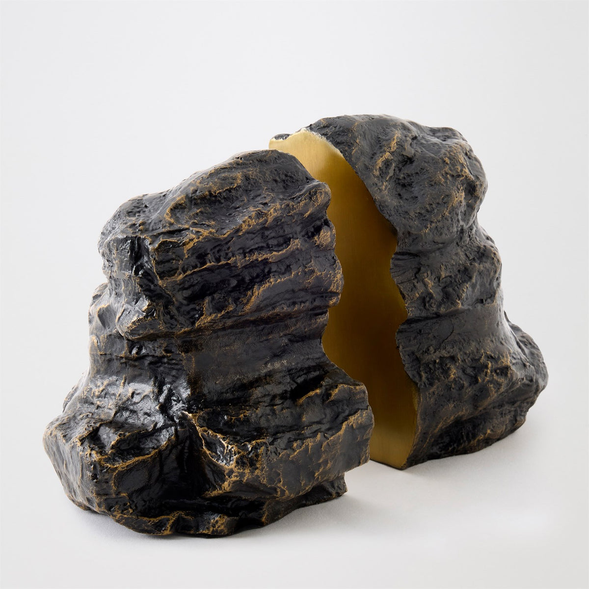 Global Views Bronze Rock Bookends