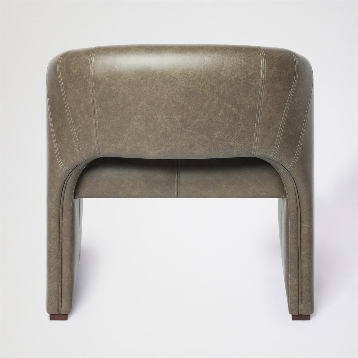 Global Views Olive Leather Winchester Chair