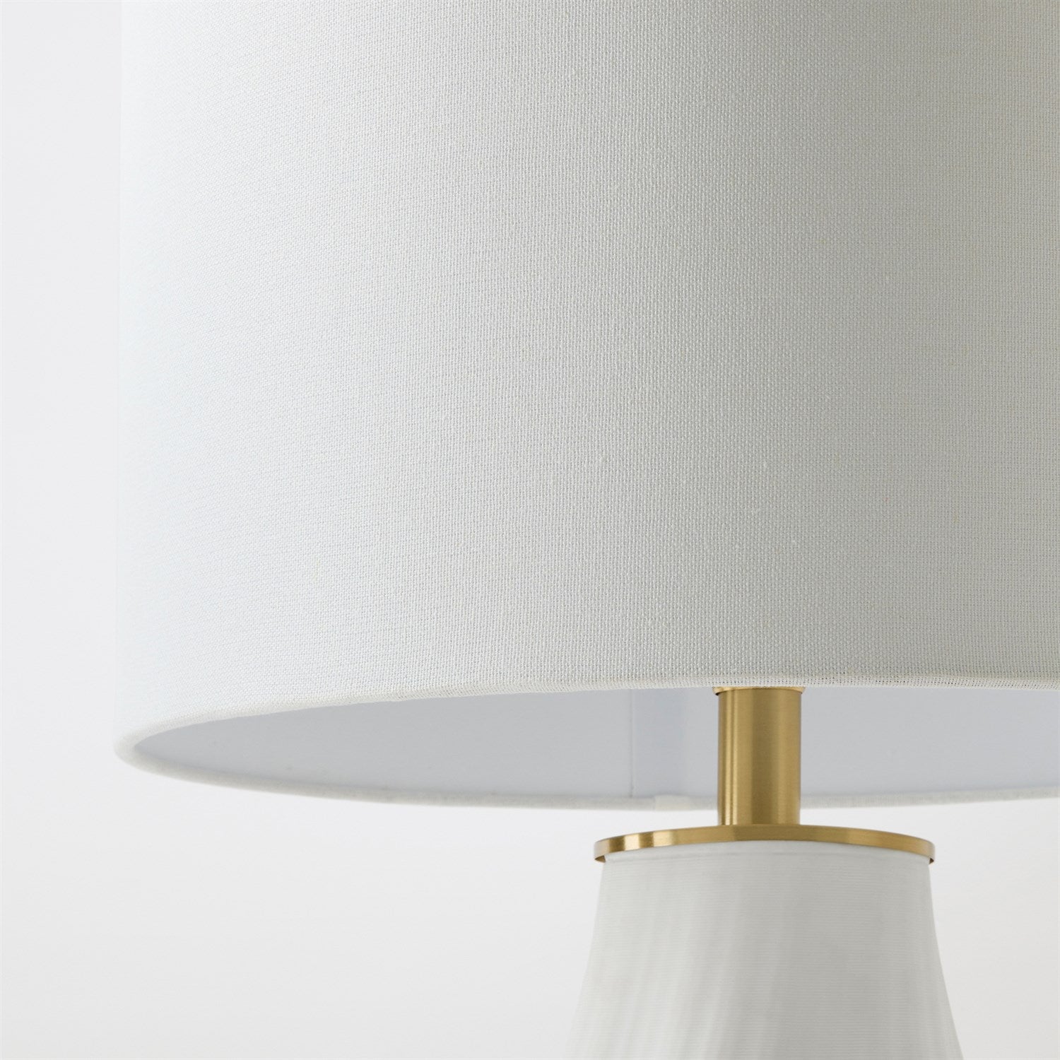 Global Views Matte White Vertical Wave Lamp