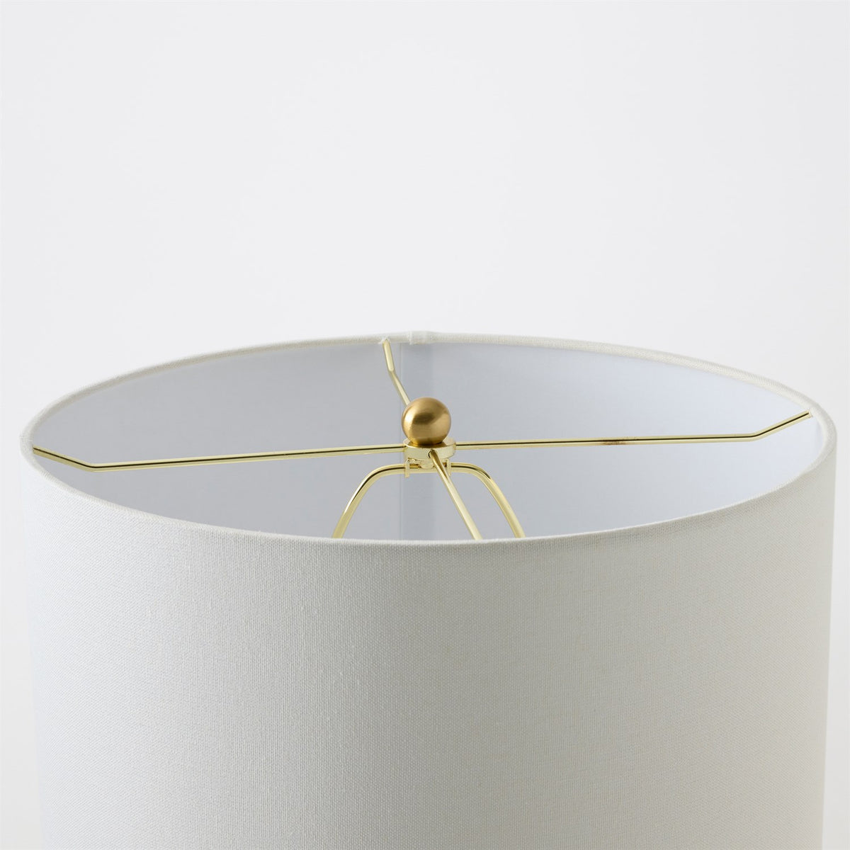 Global Views Matte White Vertical Wave Lamp
