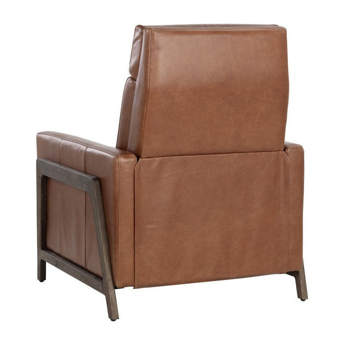 Sunpan Brandon Recliner - Shalimar Tobacco Leather