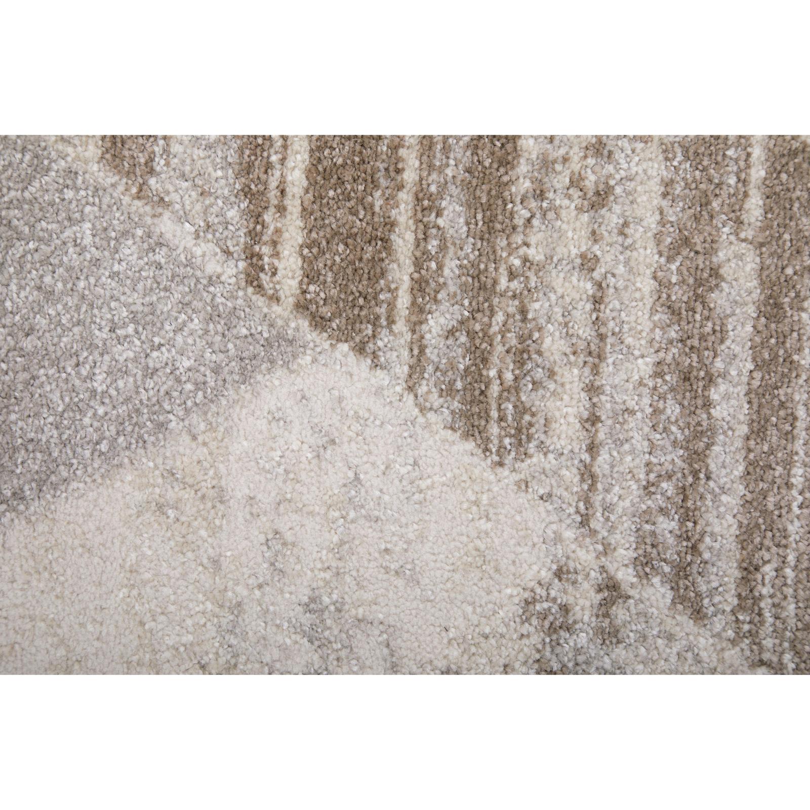 Feizy Vancouver 39NRF Modern Geometric Rug in Tan/Brown/Ivory