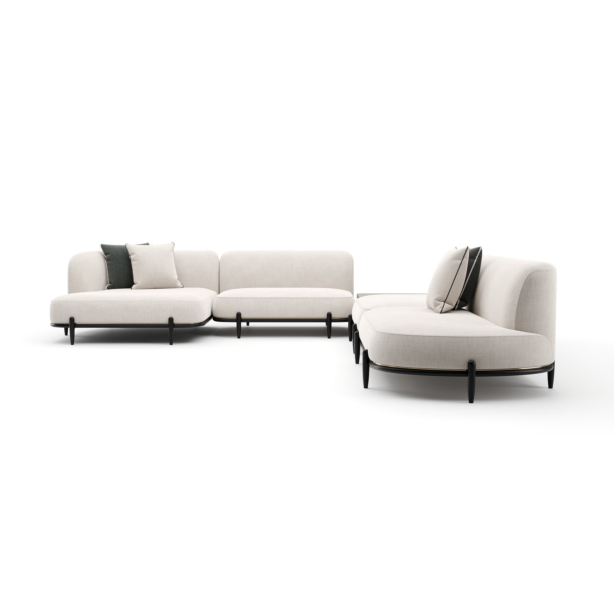 Caracole Madera Sectional