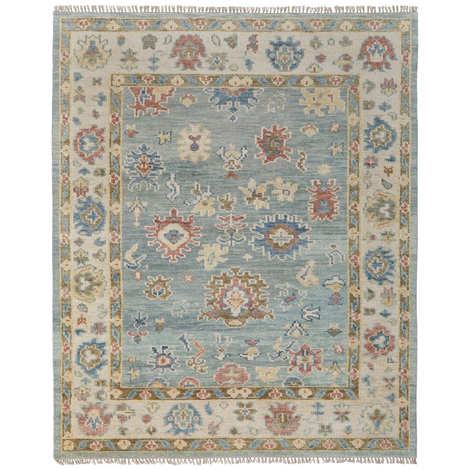 Feizy Fillmore 69CJF Transitional Floral & Botanical in Blue/Ivory/Yellow